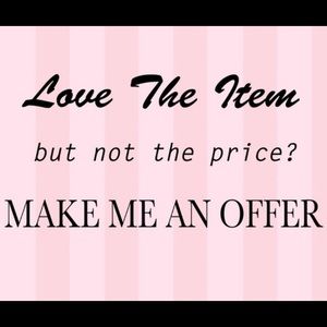 Reasonable offers accepted